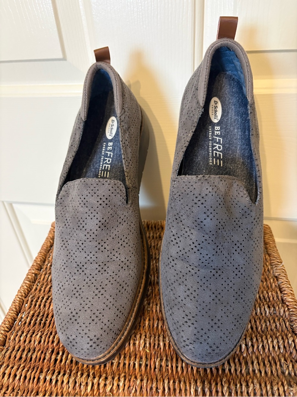 Dr. Scholl's Women’s Be Free Energy Technology Gray Slip-On Loafers Sz 10